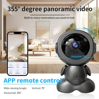 8MP WiFi Security Camera - Indoor HD PTZ Smart Home Surveillance with Auto Tracking, Night Vision & Baby/Pet Monitor
