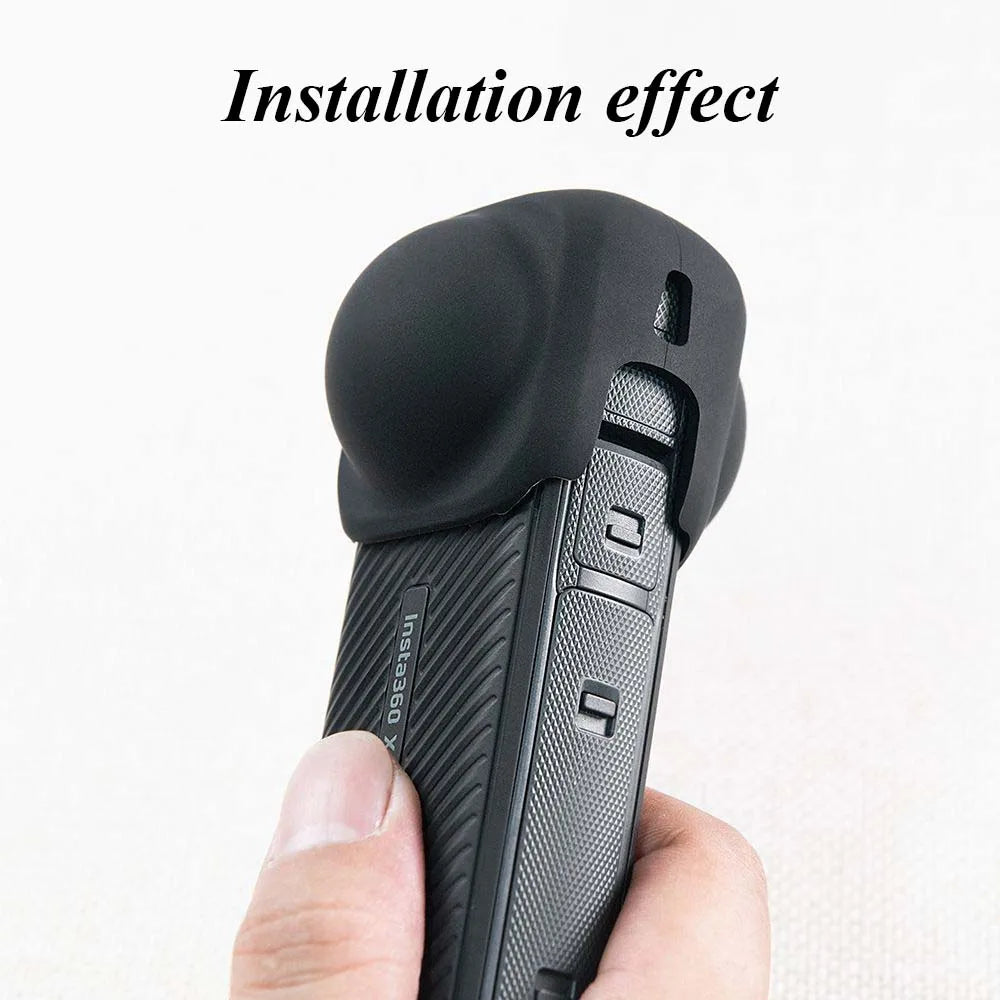 Silicone Base Stand for Insta360 X4 – Desktop Lens Cover & Protective Camera Lens Cap for Sports Camera Accessories