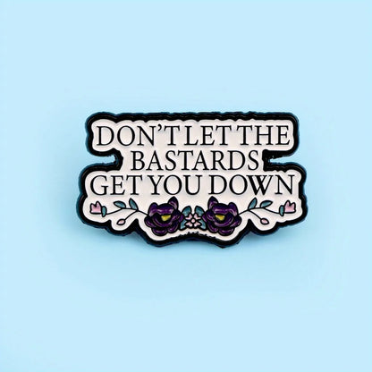 "I Survived Another Meeting" Enamel Pin – Funny English Letter Badge Lapel Pin