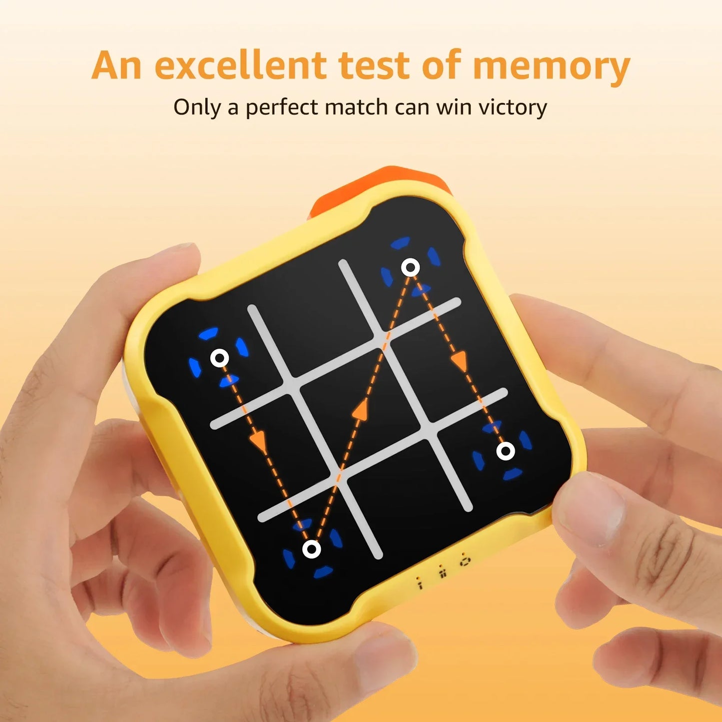 Tic Tac Toe Electronic Game – Noughts & Crosses Memory Training Toy, Portable Travel Game for Kids & Adults