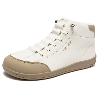 HOBIBEAR Mid-Top Barefoot Shoes — Men & Women Wide Toe Ankle Boots, Outdoor Non-Slip Artificial Leather Footwear