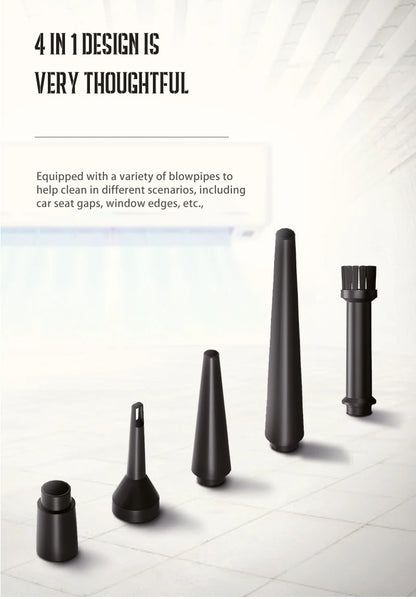 Portable Air Duster for Computer Cleaning – 51000RPM Cordless Compressed Air Blower with LED Light for PC & Keyboard Cleaning