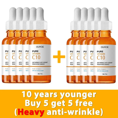 Vitamin C Wrinkle Remover Face Serum – Lifting, Firming & Anti-Aging Essence for Brightening & Nourishing Skin