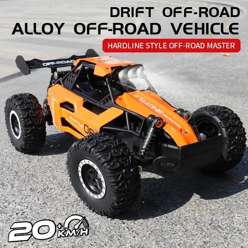 DK087 1:16 2WD Brushless High-Speed RC Drift Car – Off-Road Remote Control Truck with LED Lights, 20KM/H Racing Toy Model