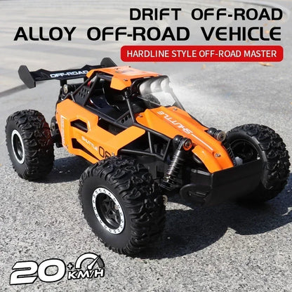 DK087 1:16 2WD Brushless High-Speed RC Drift Car – Off-Road Remote Control Truck with LED Lights, 20KM/H Racing Toy Model