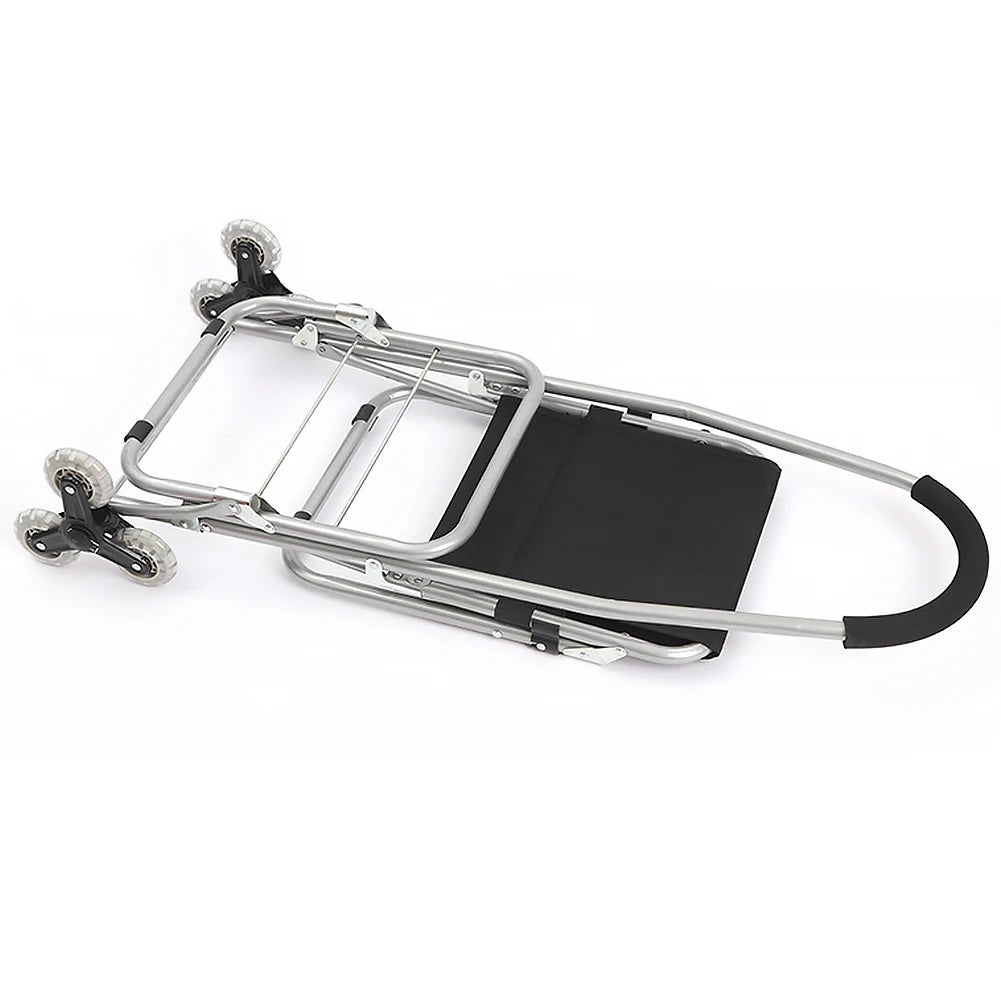 Multifunctional Folding Art Cart — Stair-Climbing Trolley with Storage, Ideal Gift for Art Students & Art Exams