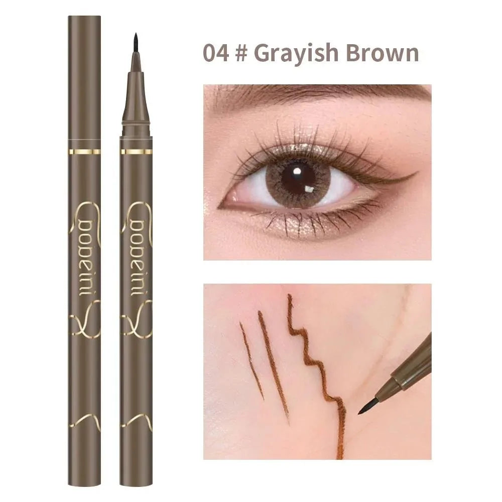 Waterproof Quick-Dry Liquid Eyeliner – Ultra-Fine Matte Black/Brown Long-Lasting Eye Makeup Gift