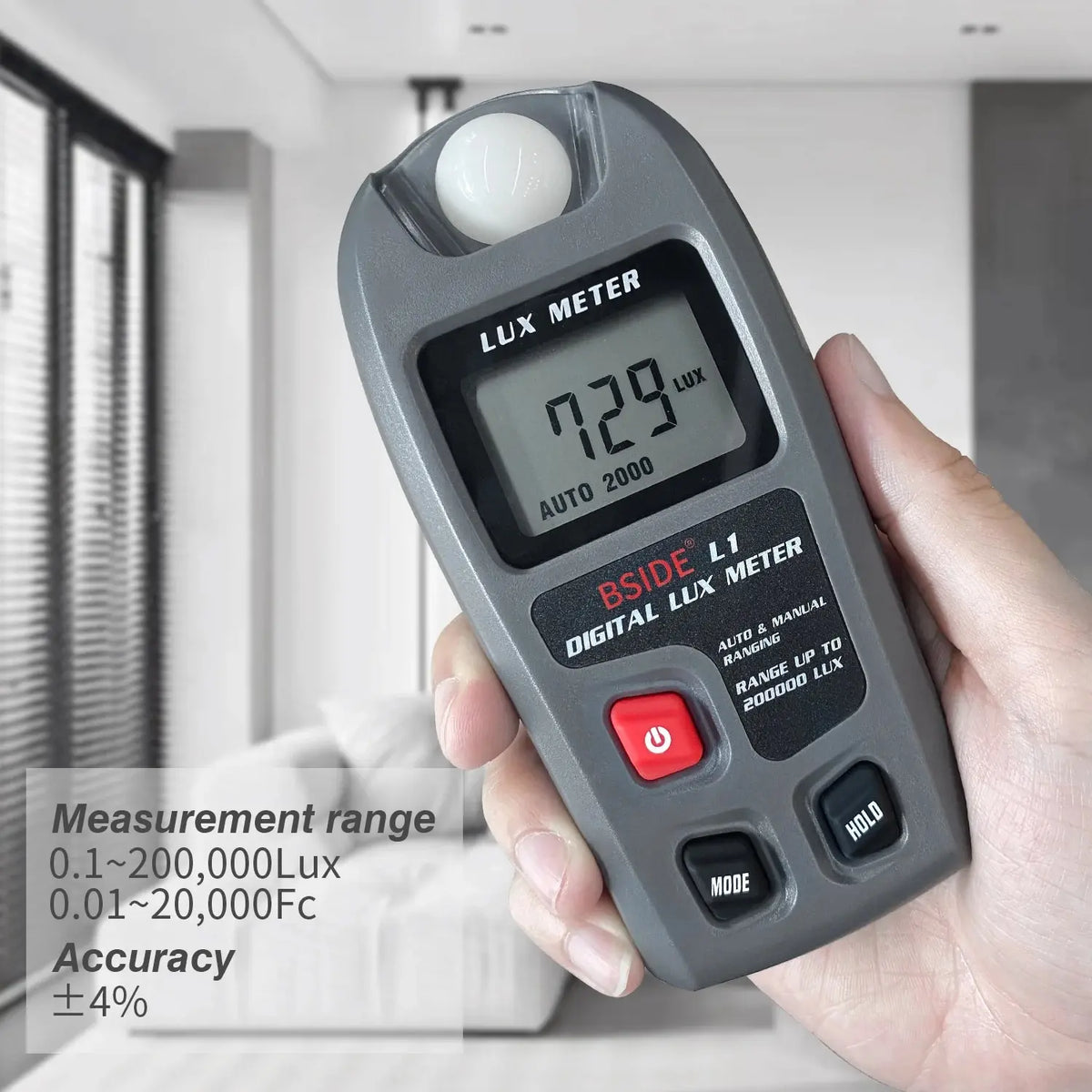 Illuminate with Precision: BSIDE Lux Meter Digital Illuminometer - Poc ...