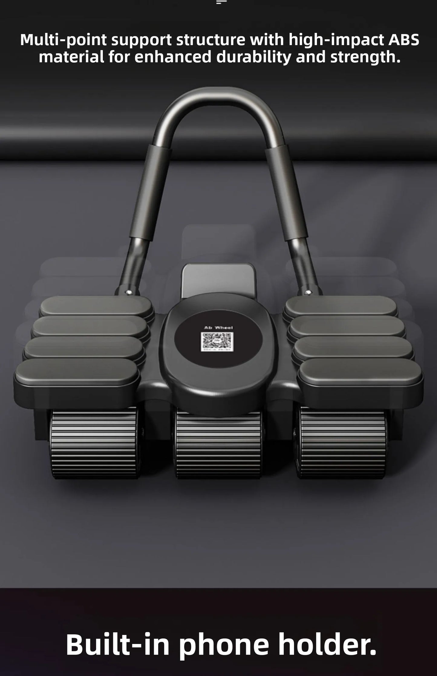 Updated Six-Wheel Eight-Knee Abdominal Wheel – PU Rebound Fitness Equipment for Home Exercise