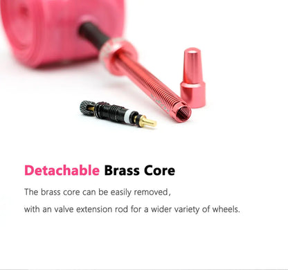 Ridenow Upgraded Metal Nozzle 700c TPU Inner Tube – 700x18-32c Road Bike Tube with Removable Valve Cores