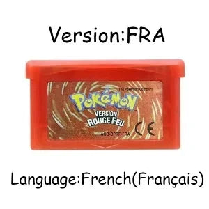 GBA Pokémon 32-Bit Game Cartridges – Emerald, FireRed, LeafGreen, Ruby & Sapphire, Multi-Language