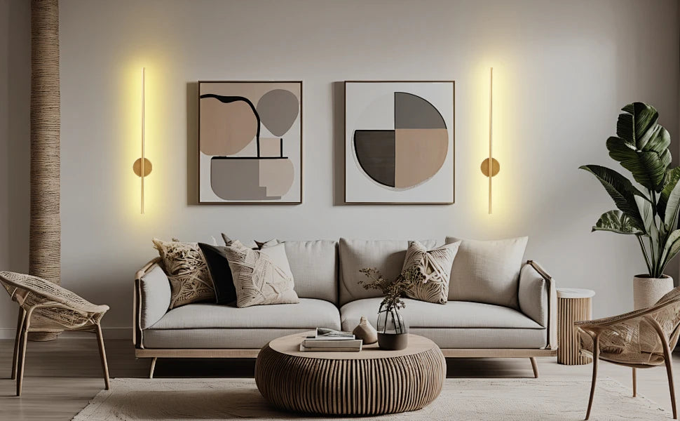 50cm/80cm Rechargeable Wall Light – Wireless Dimming LED Lamp with Remote Control, Modern Night Lamp for Bedroom