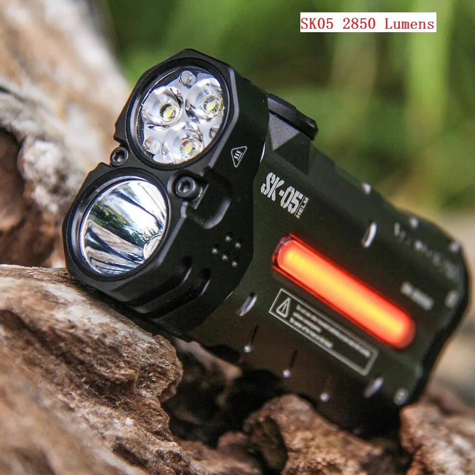 Original Outdoor Multifunctional LED Flashlight – 4360LMS Long-Range Strong Light with Ultra-Long Battery Life, Rechargeable for Camping