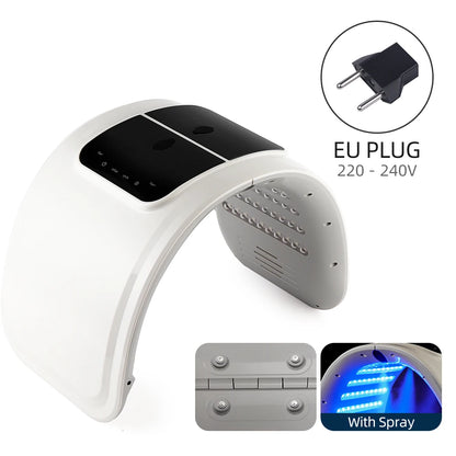 Foreverlily LED Face Mask PDT Machine – 7 Colors Light Photon Skin Rejuvenation, Facial & Body Beauty Spa with Nano Spray Mist