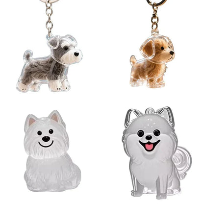 Dog Hair Storage Pendant Keychain – Cute Bag and Car Accessory, Jewelry Souvenir Gift for Dog Lovers