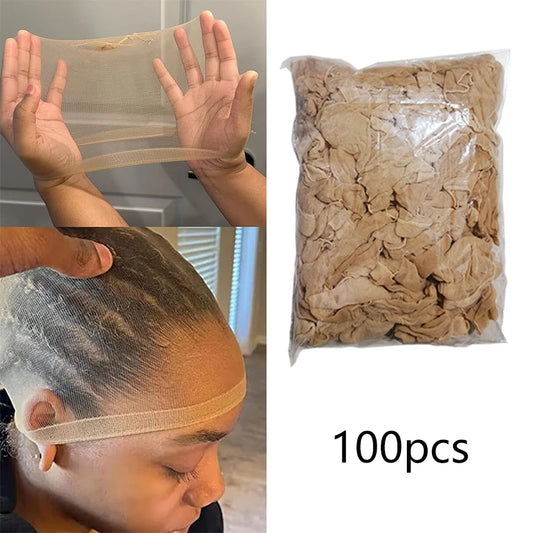 HD Wig Cap – High-Quality Transparent Nylon Stretch Lace Front for Women & Men, Light Brown