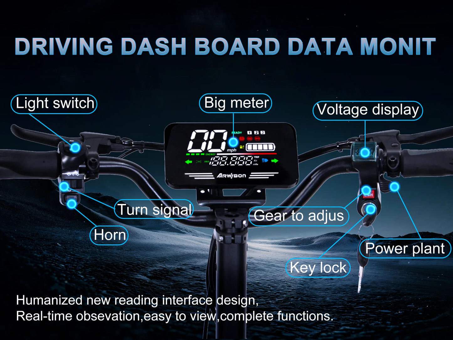 30MPH Electric Scooter with 1200W Motor – 20/40 Mile Range, Spring Damping, Disc Brake & 11" Off-Road Folding Tires