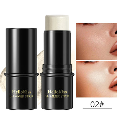 Face Brown Bronzer Contour Stick - Foundation Makeup Pen, Long-Lasting Smooth Contour, Shadow Blusher & Highlight Concealer Cosmetics