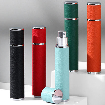 10ML Refillable Leather Perfume Bottle – Glass Atomizer with Ultra-Fine Mist for Travel