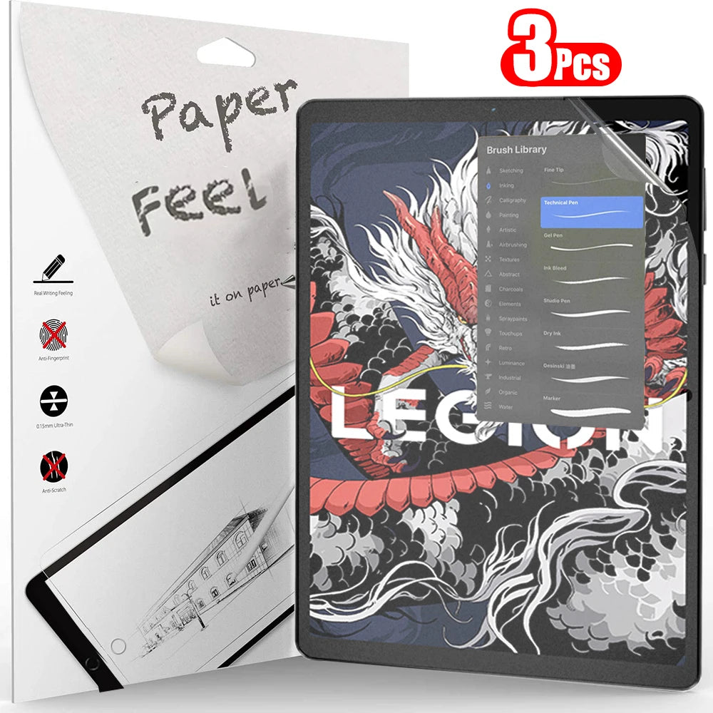 3Pcs Paper-Like Screen Protector for Lenovo Legion Y700 2025 – 8.8" 3rd & 2nd Gen 2023, No Glass Protector        4o mini