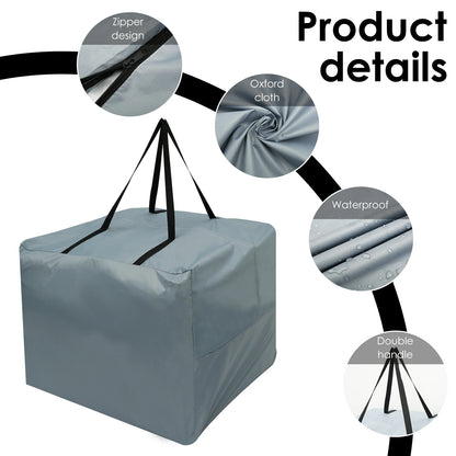 Large Cushion Storage Bag with Handles – Waterproof Dustproof Outdoor Furniture Cover