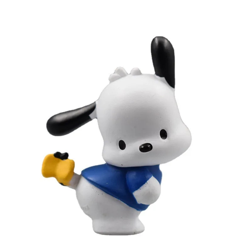 New 5pcs Sanrio Cinnamoroll Action Figures – Kawaii Anime Toy Set for Tabletop Decoration & Kids Gifts