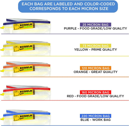 1 Gallon Mesh Bubble Bags Kit | 5PCS Herbal Ice Extractor Hash Essence & Herbal Extraction Grow Filters