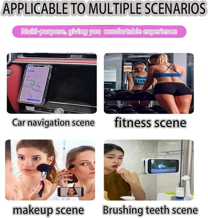 Hands-Free Silicone Suction Phone Holder – Strong Adhesive Stand for iPhone 15/14/13 Pro Max and Samsung S24/S23, Universal Grip Mount