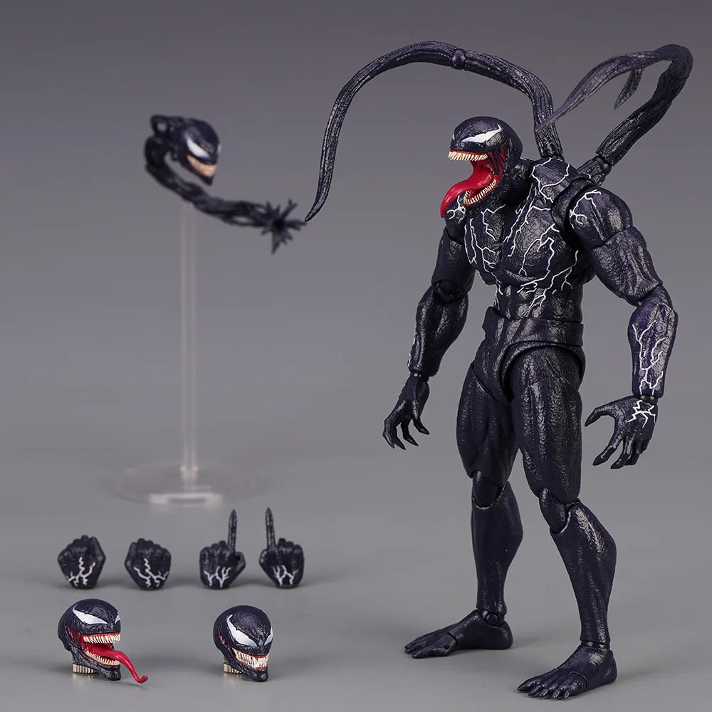 Venom Spider-Man Legends Action Figure - Joint Movable, Changeable Face Statue Model Doll, Collectible Toy for Kids, Gift