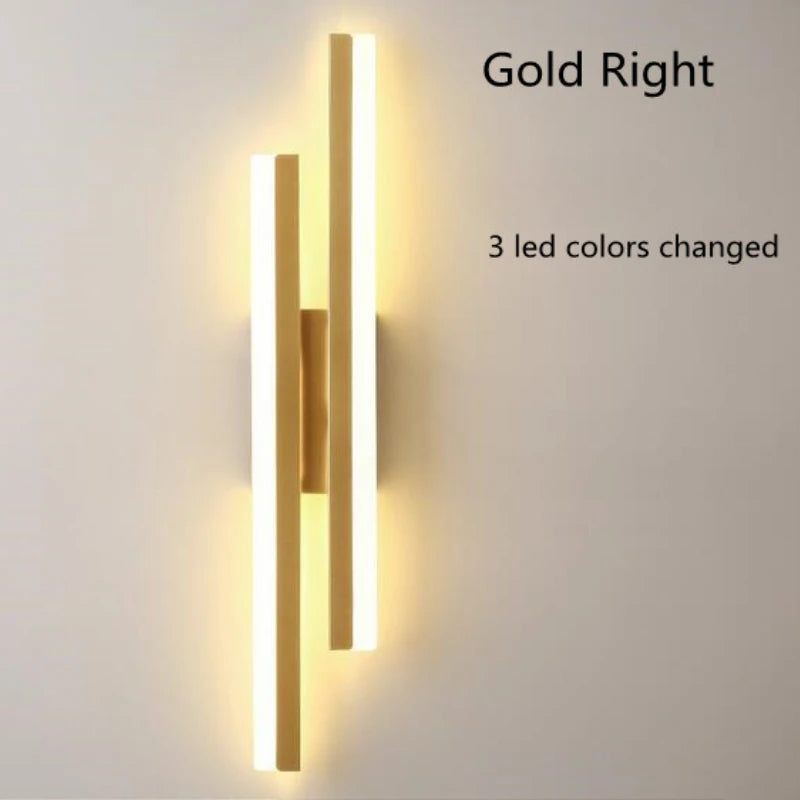 LED Wall Sconce - Modern Copper Pipe Lamp with Acrylic Shade, Indoor Lighting for Bedroom, Living Room, Corridor