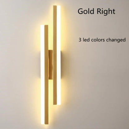 LED Wall Sconce - Modern Copper Pipe Lamp with Acrylic Shade, Indoor Lighting for Bedroom, Living Room, Corridor