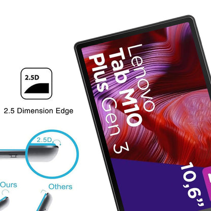 Lenovo Tab M10 Plus 3rd Gen 10.61″ Screen Protector — 9H HD Clear Anti-Scratch Tempered Glass Film for TB128FU/TB125FU