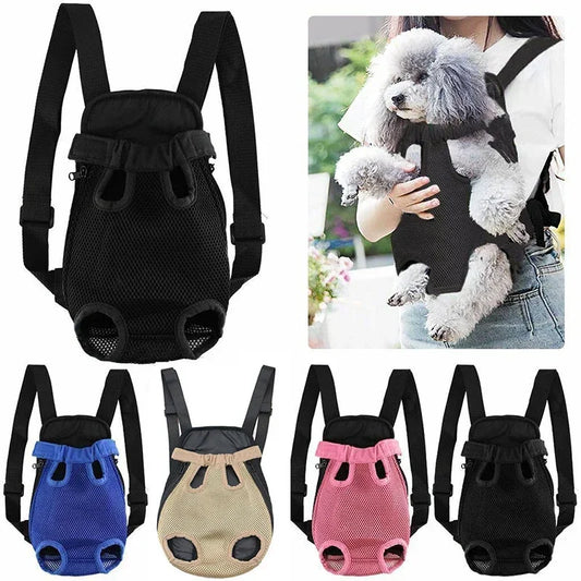 Pet Dog & Cat Carrier Backpack – Camouflage Mesh Outdoor Travel Bag with Breathable Shoulder Straps for Small Pets