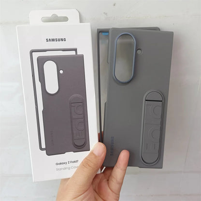 Samsung Galaxy Z Fold 7 5G Sensory Standing Phone Case — Foldable Bracket Hard PC Anti-Fall Shockproof Cover