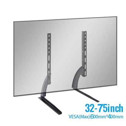 Universal TV Stand – Height Adjustable Base for TVs up to 75", Max VESA 600x400mm, Holds up to 110lbs
