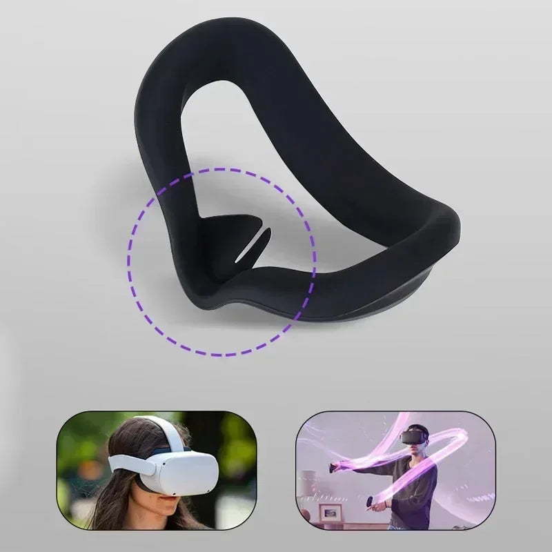 Replacement Face Pad Cushion & Bracket for Oculus Quest 2 – VR Headset Eye Cover Protective Mat Accessories