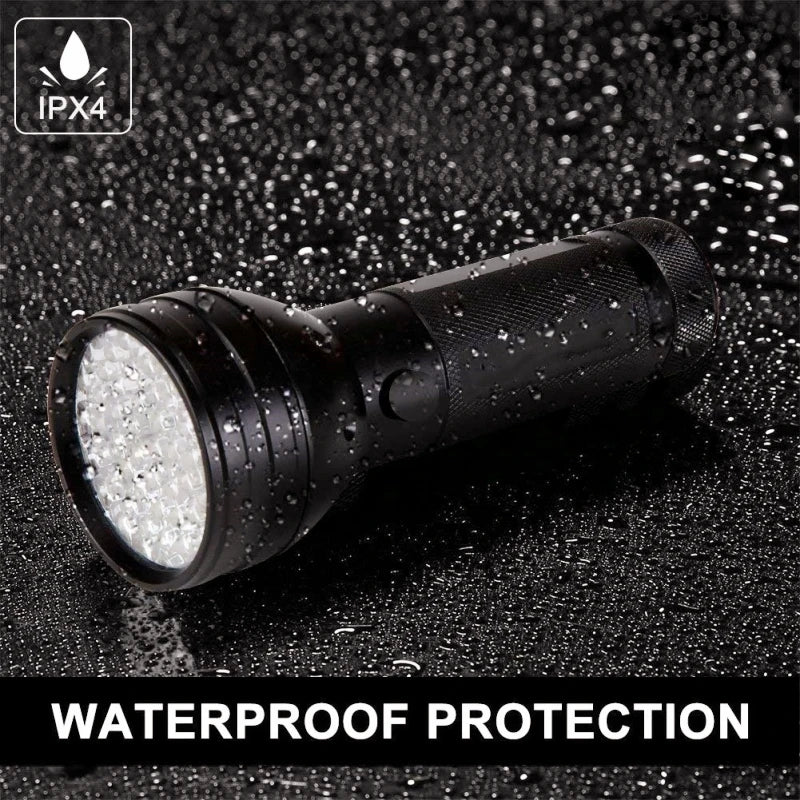 100 LED UV Flashlight 395NM – Black Light Torch for Dog Urine, Pet Stains & Bed Bug Detection
