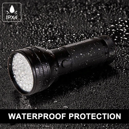 100 LED UV Flashlight 395NM – Black Light Torch for Dog Urine, Pet Stains & Bed Bug Detection