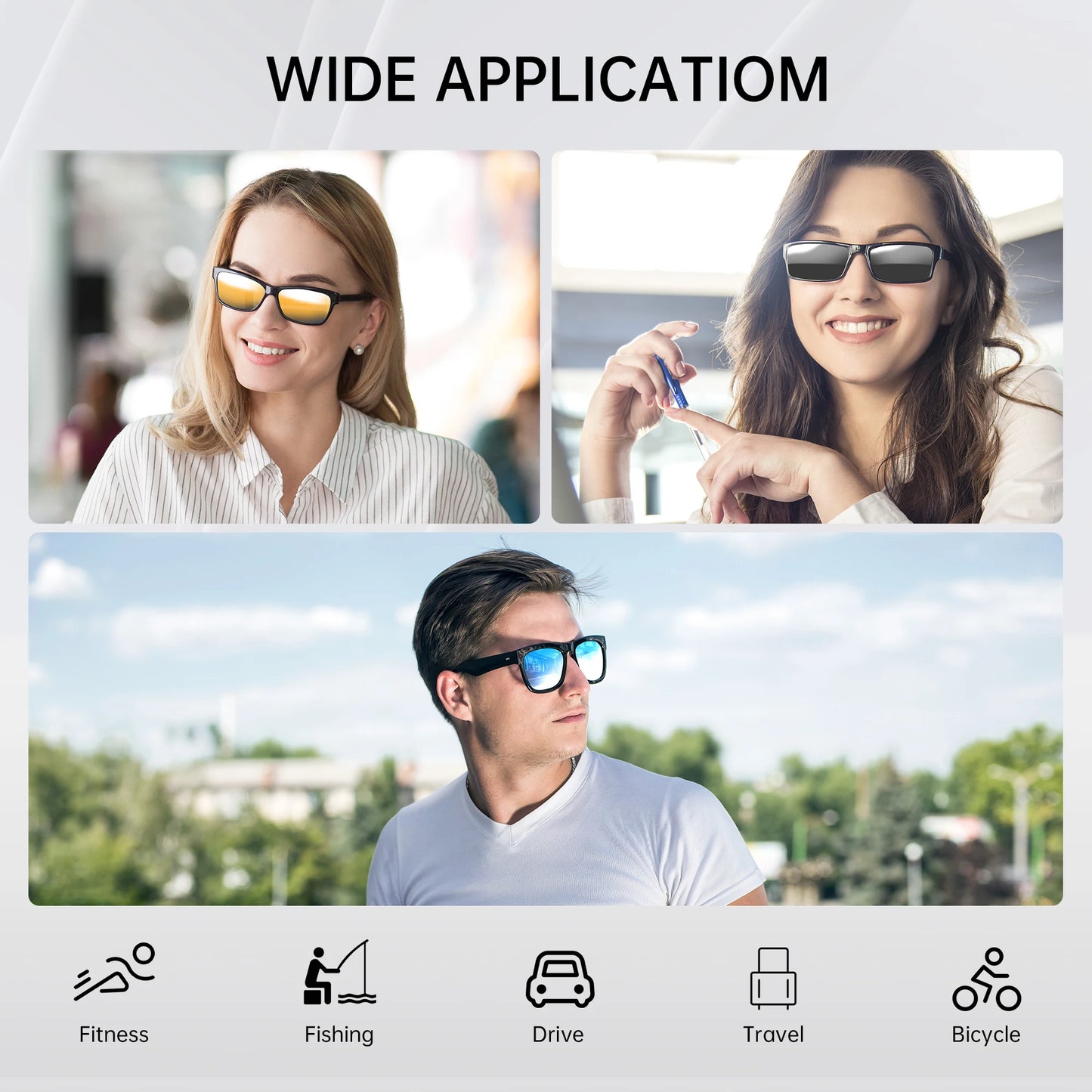 Hibloks Polarized Clip-On Lenses for Ray-Ban Meta Wayfarer RW4006 – UV Protection & Anti-Glare