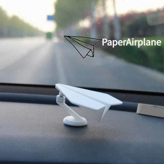 Auto Turning Airplane Model Decor – Rotating Car Dashboard Ornament for Interior & Center Console Decoration