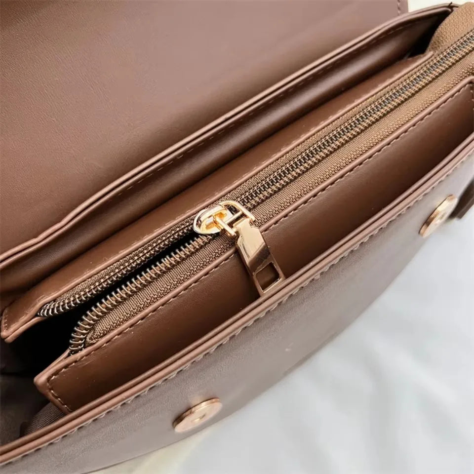 Luxury Women’s Leather Handbag – Large Capacity Shoulder & Crossbody Designer Bag