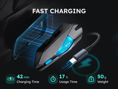 ASMAX Z1 Motorcycle Bluetooth Intercom — IP67 Waterproof Helmet Headset with 2 Chips, 8-Core, HiFi Speakers, ENC & 42-Min Fast Charging