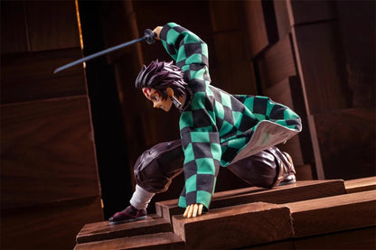 1/12 Scale Demon Slayer Action Figure – Tomioka Giyuu & Kamado Tanjirou with Grid Cloak Kimono for 6" Body Models