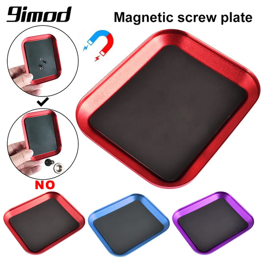 9IMOD RC Screw Tray – Magnetic Aluminum Alloy Storage Plate for RC Airplane, Car, Boat Repair Tools