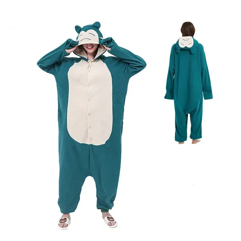 Pokémon Kigurumi Onesie — Pikachu, Gengar, Snorlax, Eevee, Squirtle, Umbreon Pajamas Cosplay Costume for Adults & Halloween Gift