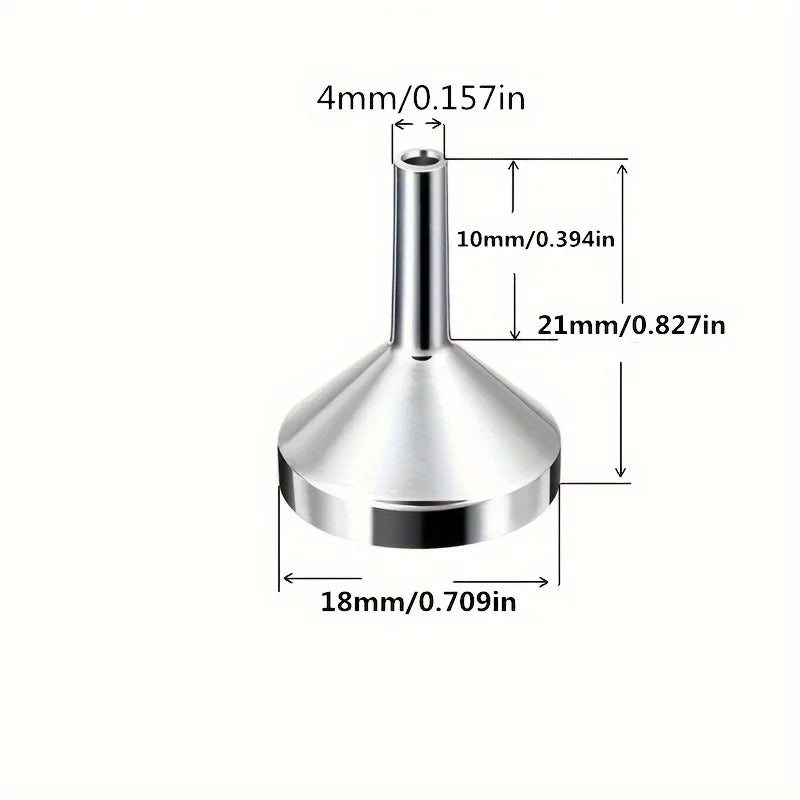 1/3/5PCS Mini Refillable Perfume Bottle Funnels — Travel Perfume Bottles with Bottom Fill Dispenser
