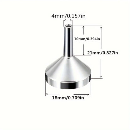 1/3/5PCS Mini Refillable Perfume Bottle Funnels — Travel Perfume Bottles with Bottom Fill Dispenser