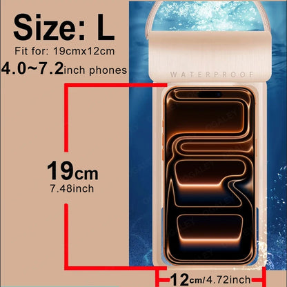 IPX8 Universal Waterproof Phone Pouch – Dry Bag Case for iPhone 16/17 Pro Max, Xiaomi, Samsung