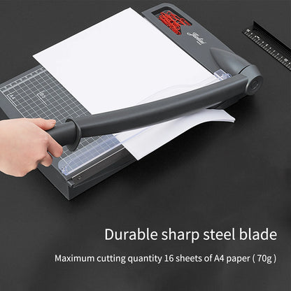 A4 Paper Trimmer Guillotine Cutter: Desktop Cutting Machine with Security Cutter Head - Ideal for Crafts, Photos, and Cards