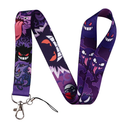 Cute Anime Lanyard – Keychain, ID Card, Passport, USB, Badge Holder & Neck Strap for Students, Cellphone Accessories